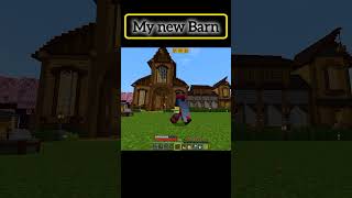 New barn in Minecraftminecraft stargamer youtubesreach youtubevideo shortsfeed shorts [upl. by Eberhart91]