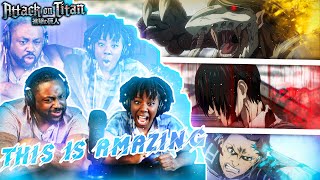 Yeagerist vs Scouts and Marley  Attack On Titan 4x26  4x27 EPIC REACTION [upl. by Frohman]