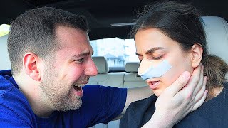 Getting a NOSE JOB PRANK on HUSBAND HE STARTED CRYING [upl. by Maxentia]