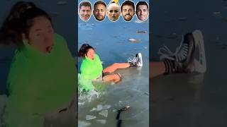 Lewandowski VS Neymar VS Lehmann VS Bernardo Silva VS Ronaldo Fall to Water [upl. by Jordison239]