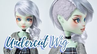 How to Make a Doll Wig  Undercut  Mozekyto 11 [upl. by Senecal]