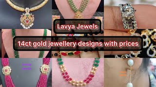 Lavya Jewels Beautiful gorgeous collection 14k gold designs with cost jewellery mrmstejaswi vlogs [upl. by Nwahsav]