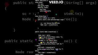 Binary Tree Creation in JAVA  Java shortvideo java coding [upl. by Faye]