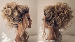 Beautiful updo hairstyle tutorial [upl. by Bathelda272]