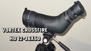 Vortex Crossfire HD 1236x50 spotting scope review [upl. by Atinav]