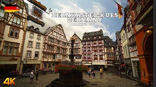 BernkastelKues Germany 4K 🍇 The most picturesque cities on the Moselle River  Walking Tour [upl. by Wolcott750]