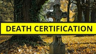 Thanatology lec 2 death certification and changes after death [upl. by Pamelina]