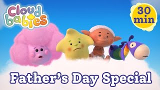 Rainbow amp Sun Are Babysitting  Fathers Day  Cloudbabies Official [upl. by Akenna]