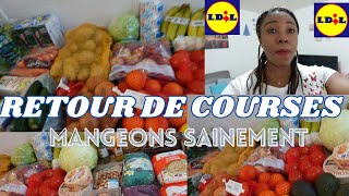 RETOUR DE COURSES LIDL  Manger Mieux et Pas Cher [upl. by Fredel]