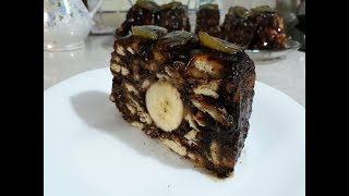 Embëlsir me Keksa dhe Banane për 10 min Banana Cake [upl. by Ithnan]