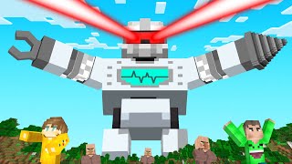 We Upgraded To MEGA ROBOTS In Minecraft [upl. by Barn]