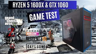 Ryzen 5 1600X amp Gtx 1060 Game test amp Benchmark [upl. by Brinn991]