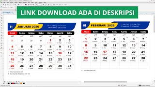 Download Template Kalender 2026 Lengkap Dengan Tanggal Jawa [upl. by Hairam]