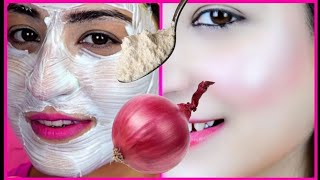 Whiten the skin Whiten and rejuvenate facial skin by mixing onion and starch [upl. by Anirba]