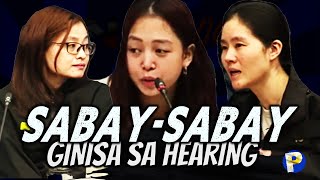 Sabaysabay na humarap si Cassandra Ong Alice Guo at Shiela Guo sa senate hearing [upl. by Derfliw497]