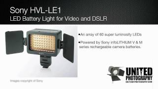 Sony HVLLE1 LED Camera Light [upl. by Meares]