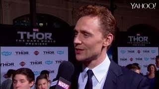 Tom Hiddleston and Chris Hemsworth Red Carpet Interviews  Thor The Dark World LA Premiere [upl. by Solitta857]