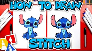 How To Draw Stitch From Lilo And Stitch [upl. by Eoj951]