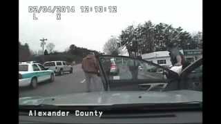 Alexander County NC Sheriffs Officer chases car [upl. by Annoel]