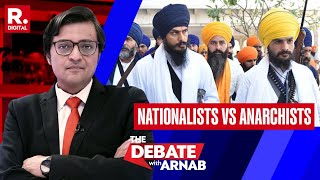 The Debate With Arnab Separatist Terrorist Amritpal Singh Takes Oath As An MP [upl. by Enytsirhc]