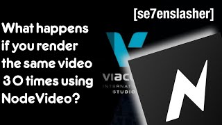 EXPERIMENT What happens if you render the same video 30 times using NodeVideo [upl. by Onid]