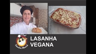 LASANHA VEGANA SEM FARINHA DE TRIGO massa sem goma xantana sem glúten [upl. by Valencia]