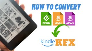 Convert EPUBMOBIAZW3 files to KFX format  যেভাবে কোন ইবুক ফাইলকে KFX ফরম্যাটে নিবেন [upl. by Nerol]