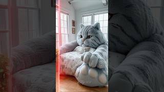 Cute Cat Animated Bed 😍  cute cat bed shorts shortvideo youtubeshorts [upl. by Shiller]