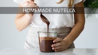 HOW TO MAKE NUTELLA  healthy nutella recipe [upl. by Mellman]