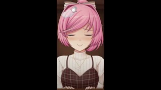 DDLC Just Natsuki  I gave her 500 pats  100 bonus pats for asking nicely [upl. by Aleiram]