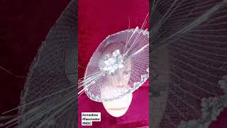 SILVER CRINOLINE FASCINATOR crinoline diy handmade fascinators hats howtomake fashion [upl. by Tichon]