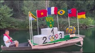 VIDÉO DeuxSèvres  les Bateaux fleuris de SaintMaxire à lheure olympique [upl. by Winne]