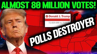 Trump Get Almost 80 Million Votes How He Turned All the Polls Upside Down and Win a Huge Victory [upl. by Nahn963]