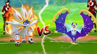 Solgaleo vs Lunala Astral Battle 😂 pokemon go [upl. by Niessuh]