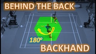 Who is The Masters BEHIND THE BACK BACKHAND Trick Shots [upl. by Amuwkuhc]