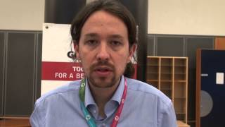 Pablo Iglesias message about Greek elections and Alexis Tsipras [upl. by Hamnet]