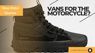 Vans High Top for the motorcycle Are they a good alternative riding boot 🤔 motorcycle bikelife [upl. by Baler]