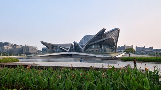 Zaha Hadid Architects references migratory birds for Zhuhai Jinwan Civic Art Centre [upl. by Neelav]