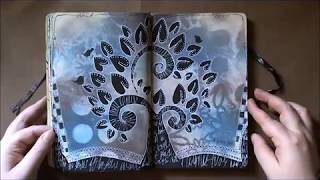 Finished Art Journal Flip [upl. by Alrahc]