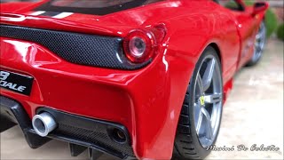 BEST 🎁🚗 Unboxing amp Review Maisto 118 Scale Diecast Ferrari 458 Speciale Red with Stripes 🇮🇹✨ [upl. by Nnaxor633]