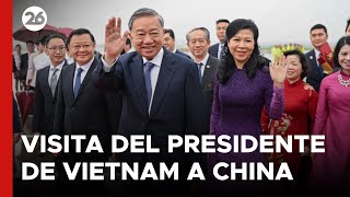 ASIA  Visita del presidente de Vietnam a China [upl. by Llerroj]