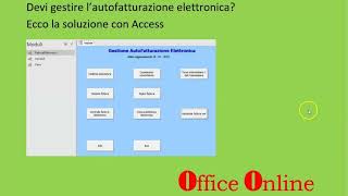 Devi gestire l’autofatturazione elettronica Ecco la soluzione con Access [upl. by Adnorrahs]