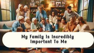 Improve Your English  My Family is incredibly important to me  English Listening Skills [upl. by Mae]