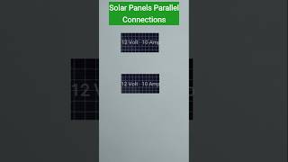 Solar Panels Parallel Connection  Solar Panels Parallel [upl. by Aztiraj]