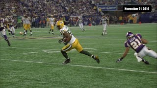 Memorable Moments Packers dominate Vikings in 2010 [upl. by Aerised249]