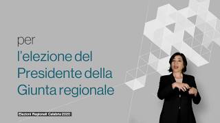 Elezioni Regionali Calabria  26 gennaio 2020  Come si vota [upl. by Anneehs773]