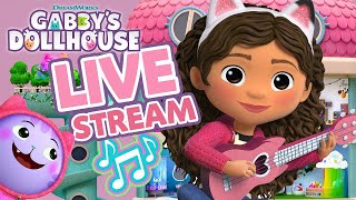 🔴 Gabbys Dollhouse 247  MUSIC amp FRIENDS MARATHON 😻 Livestream for Kids ✨ Cartoons for Children 😻 [upl. by Inad]