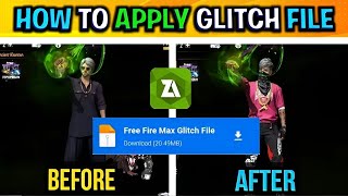 How to apply glitch file in free fire and free fire max 🔥 full process glitchfile [upl. by Airreis189]