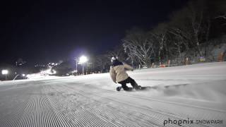 휘팍ㅣ파노라마에서 시원한 백야 스노우보드 프리라이딩ㅣ Snowboarding at night [upl. by Arianna574]