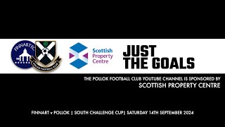 Finnart v Pollok  14th September 2024  Goals and Penalty Incident [upl. by Ika]